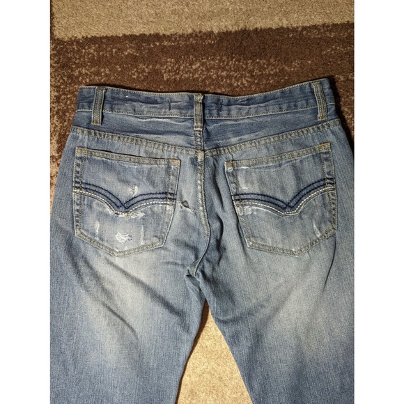 Agile Distressed 32x31 Men's Straight Leg Grunge Jeans See Pictures - Picture 4 of 12